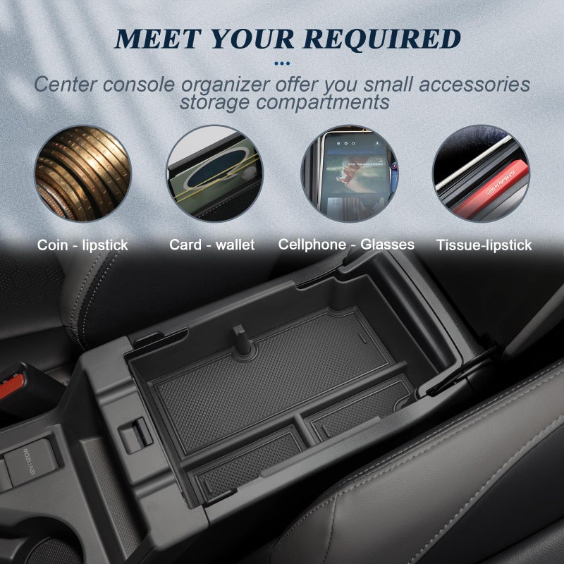 BIBIBO for 2024 Subaru Crosstrek Accessories Center Console Organizer 2023 2024+ Subaru Crosstrek&2024 Subaru Impreza Console Tray 2023 Crosstrek Insert Glove Pallet Organizer 2024 Crosstrek - Image 3
